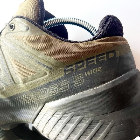 Salomon Men’s Speed Cross GTX 5 Green Trail Hiking Shoes Sz US 8.5 NO INSERTS - Picture 14 of 16